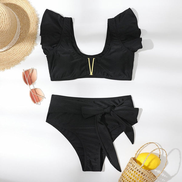Marbella Ruffled High-Waist Bikini – Oceanna