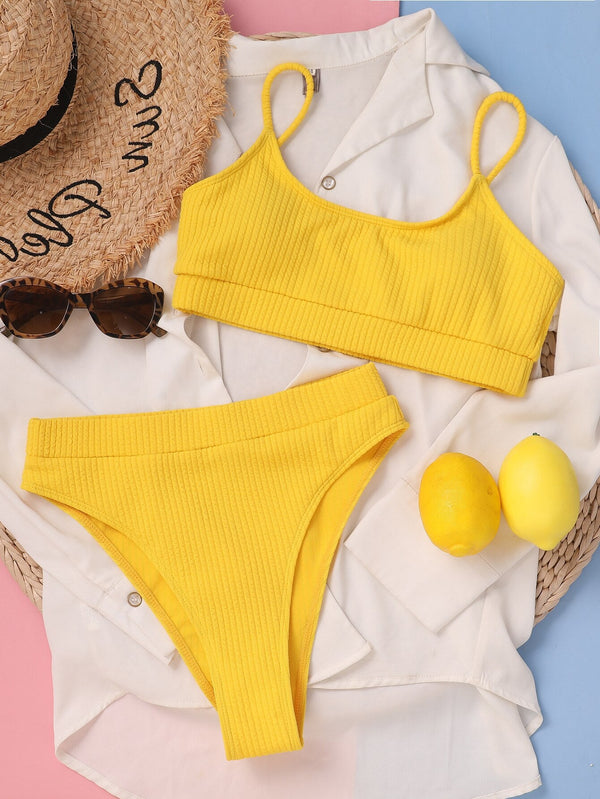 Siena High-Cut Pleated Bikini – Oceanna