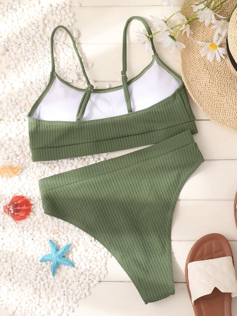 Siena High-Cut Pleated Bikini – Oceanna