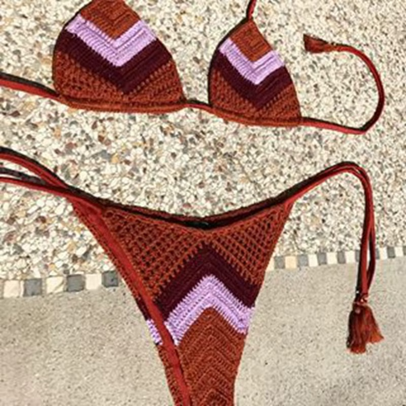 Sahara – Rust & Glitter Crochet Bikini Set | Oceanna