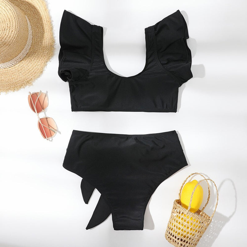 Marbella Ruffled High-Waist Bikini – Oceanna