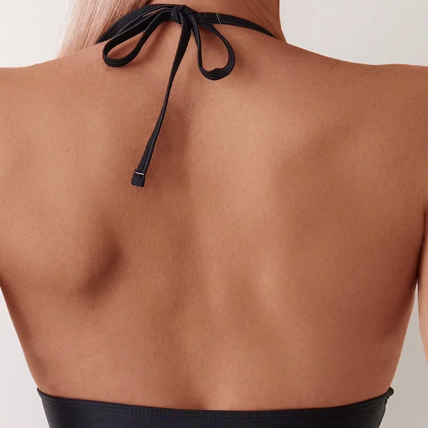 Noir – Black Mesh One-Piece Swimsuit | Oceanna