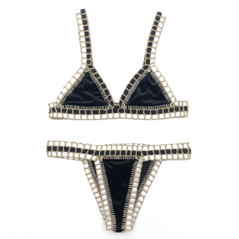 Monaco – Blush Crochet Bikini Set | Oceanna