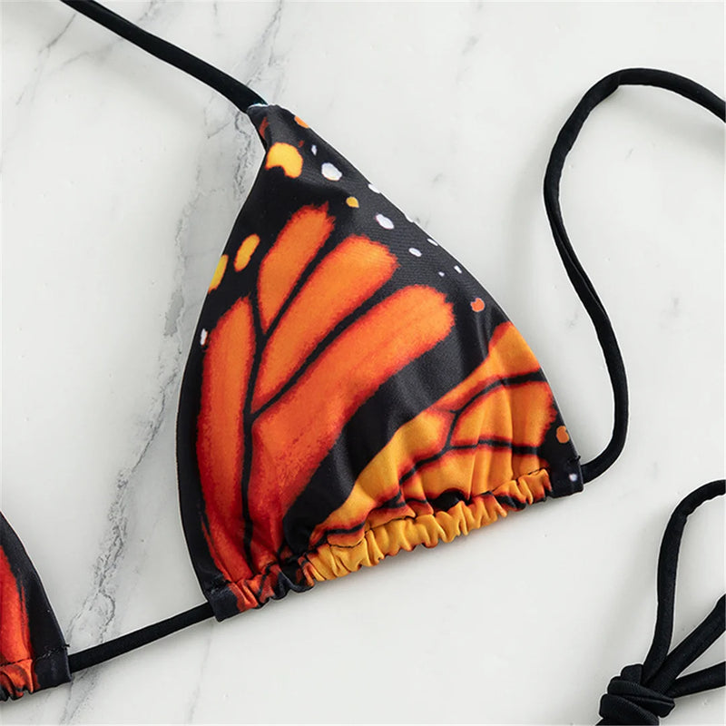 Papillon – Butterfly Print Micro Bikini Set | Oceanna