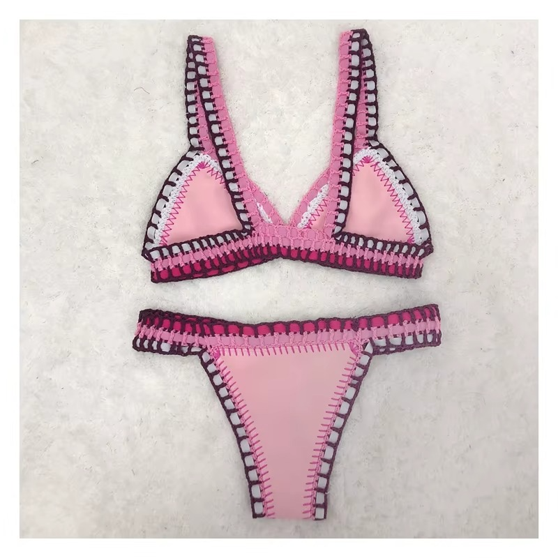Capri – Pink Crochet Bikini Set | Oceanna