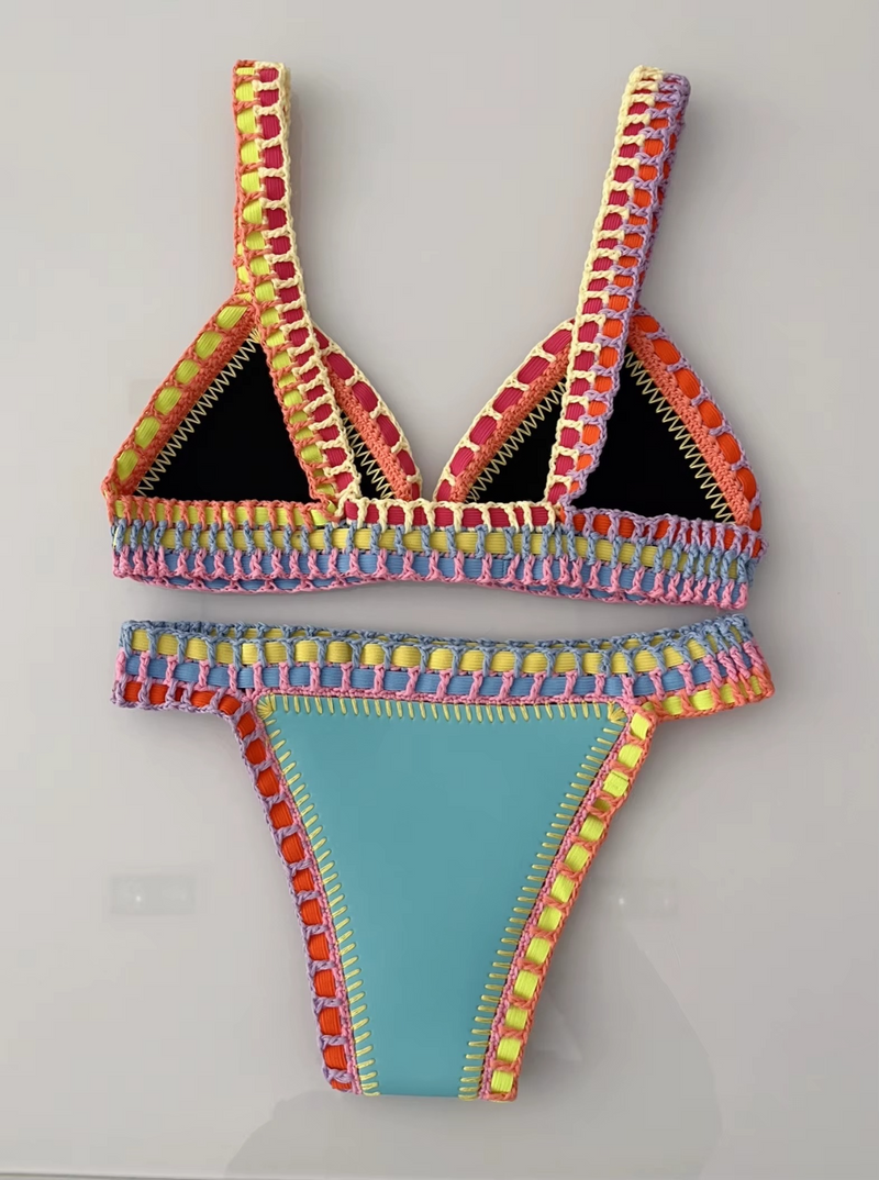 Tulum – Turquoise Crochet Bikini Set | Oceanna