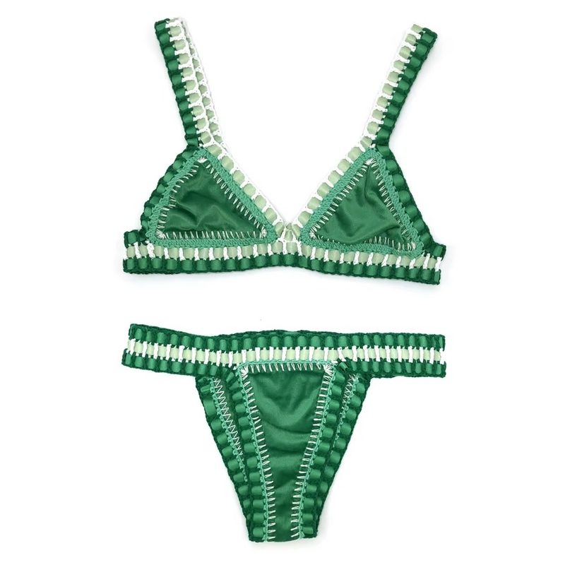Monaco – Blush Crochet Bikini Set | Oceanna