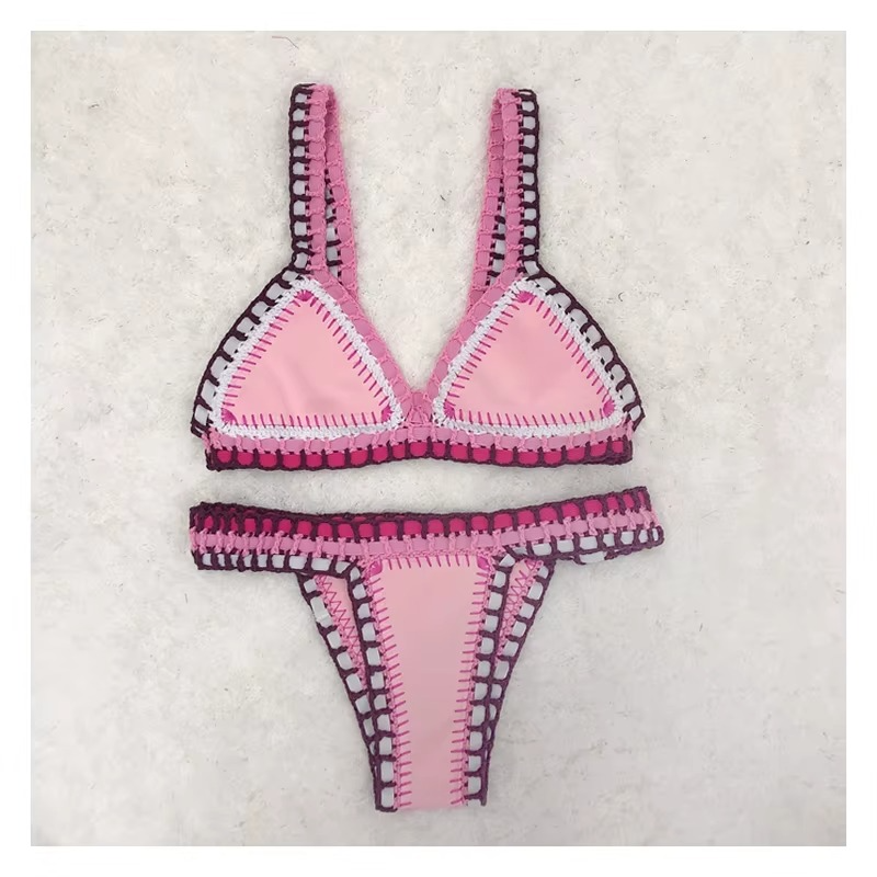 Capri – Pink Crochet Bikini Set | Oceanna